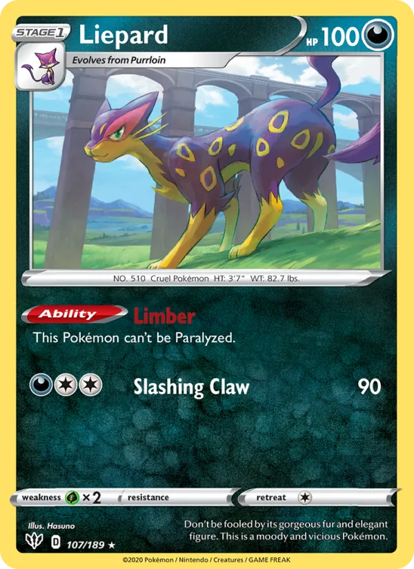 Liepard (Darkness Ablaze #107/189)
