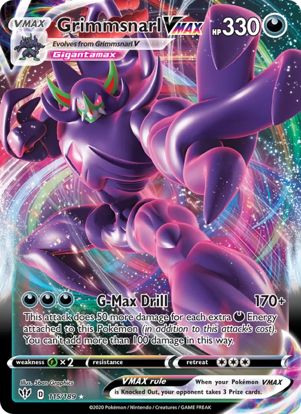 Grimmsnarl VMAX (Darkness Ablaze #115/189)