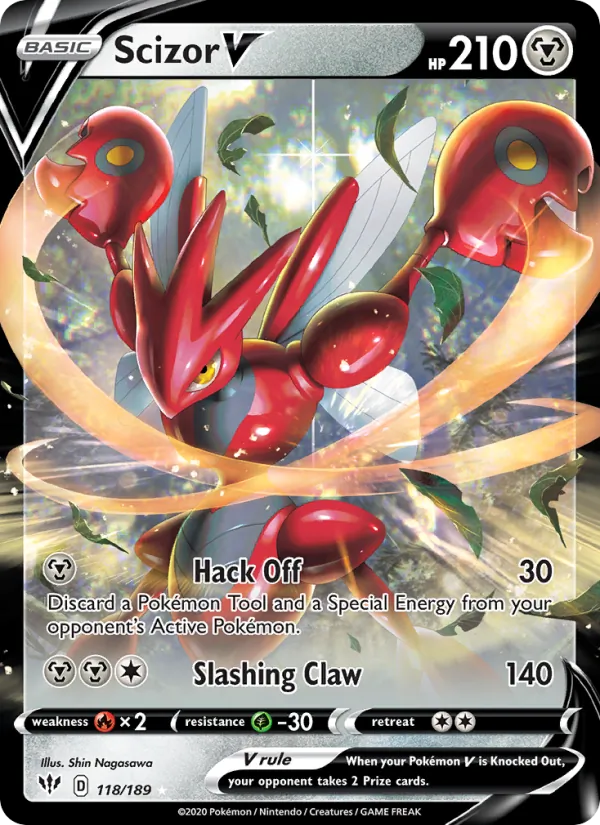 Scizor V (Darkness Ablaze #118/189)