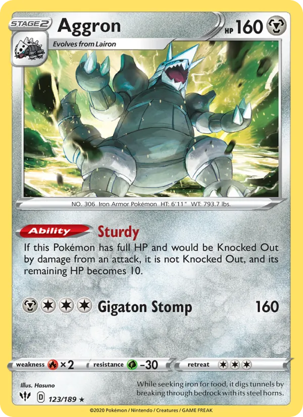 Aggron (Darkness Ablaze #123/189)