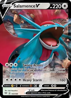 Salamence V (Darkness Ablaze #143/189)