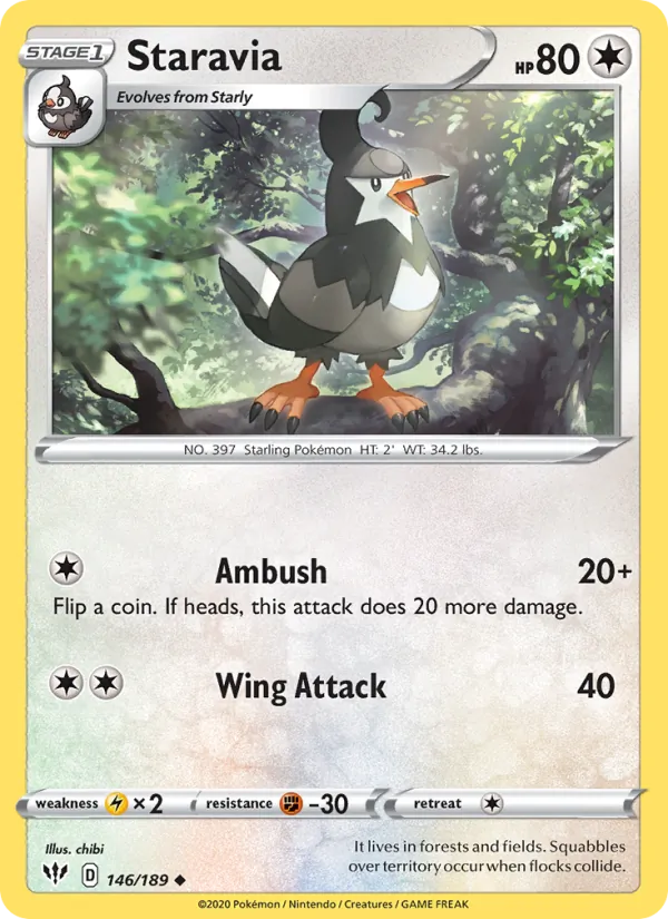 Staravia (Darkness Ablaze #146/189)