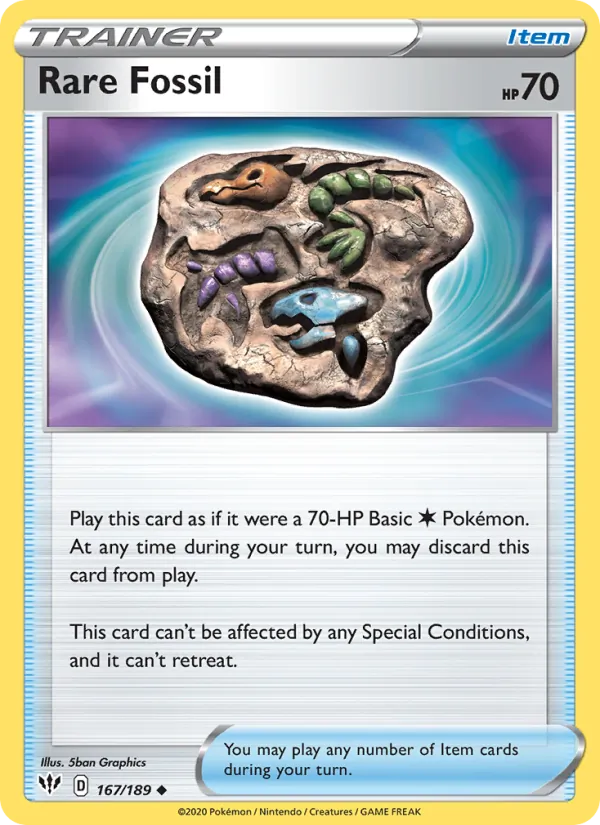 Rare Fossil (Darkness Ablaze #167/189)