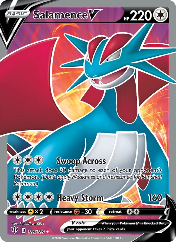 Salamence V (Darkness Ablaze #185/189)