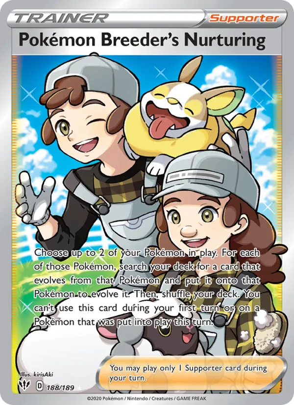 Pokémon Breeder's Nurturing (Darkness Ablaze #188/189)