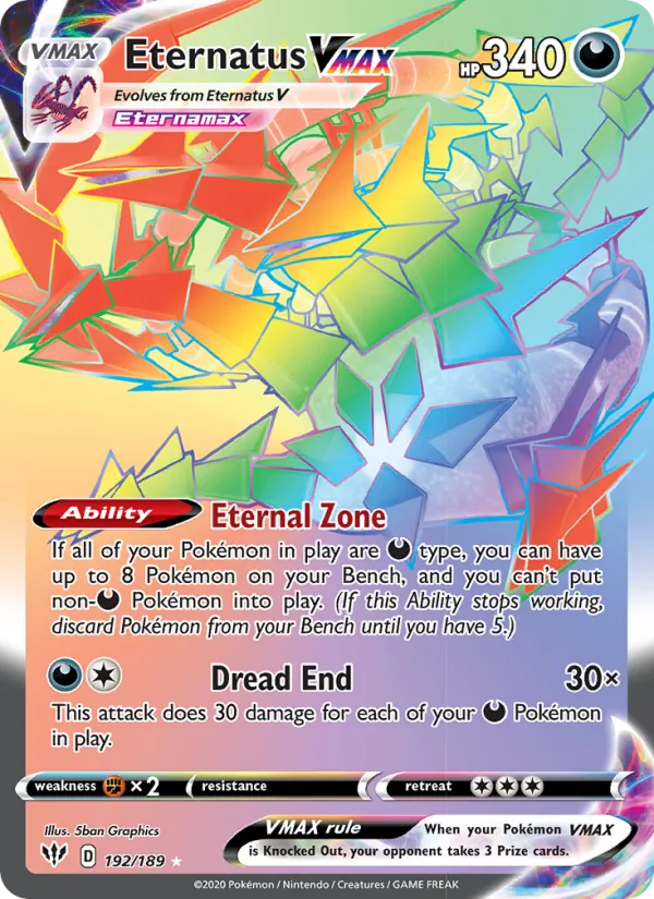 Eternatus VMAX (Darkness Ablaze #192/189)