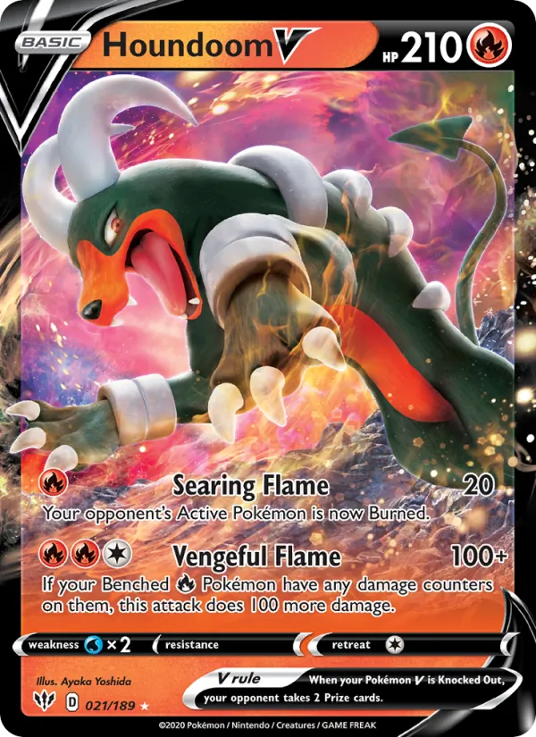 Houndoom V (Darkness Ablaze #21/189)