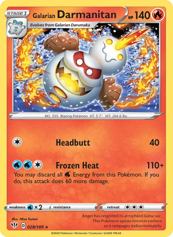 Galarian Darmanitan (Darkness Ablaze #28/189)