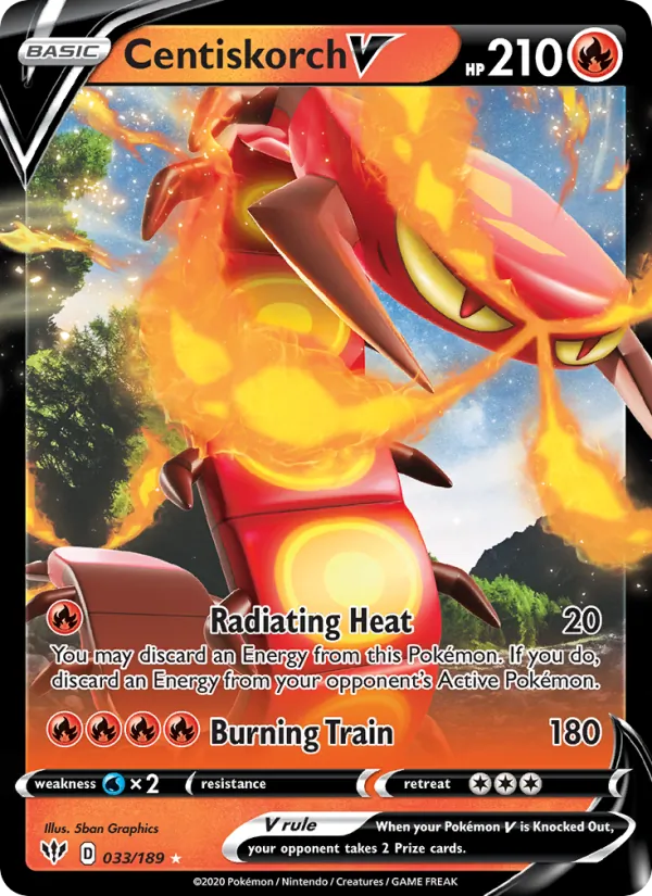 Centiskorch V (Darkness Ablaze #33/189)