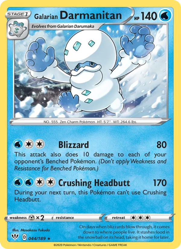 Galarian Darmanitan (Darkness Ablaze #44/189)