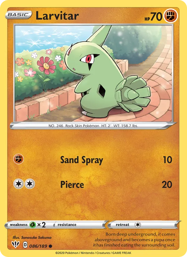 Larvitar (Darkness Ablaze #86/189)
