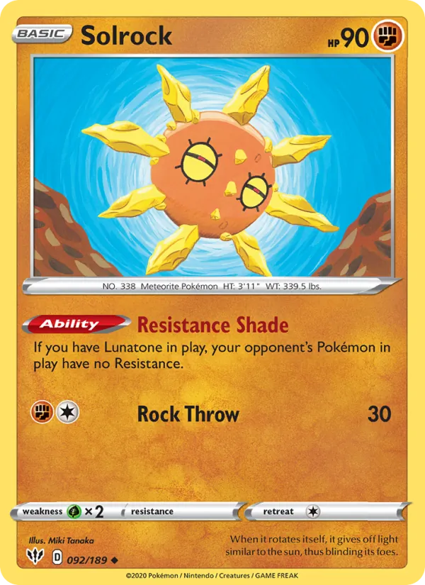 Solrock (Darkness Ablaze #92/189)