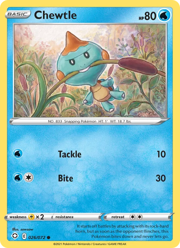 Chewtle (Shining Fates #26/72)