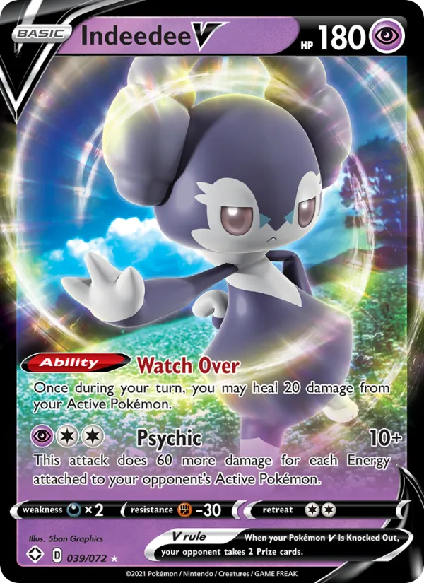 Indeedee V (Shining Fates #39/72)