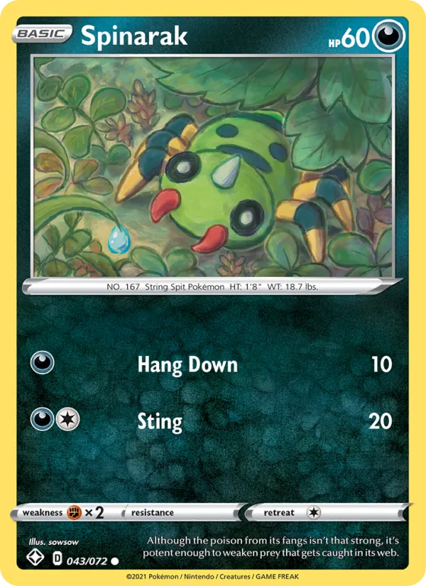 Spinarak (Shining Fates #43/72)