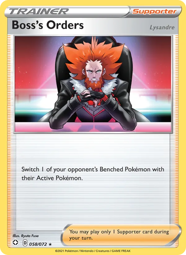 Boss's Orders (Lysandre) (Shining Fates #58/72)