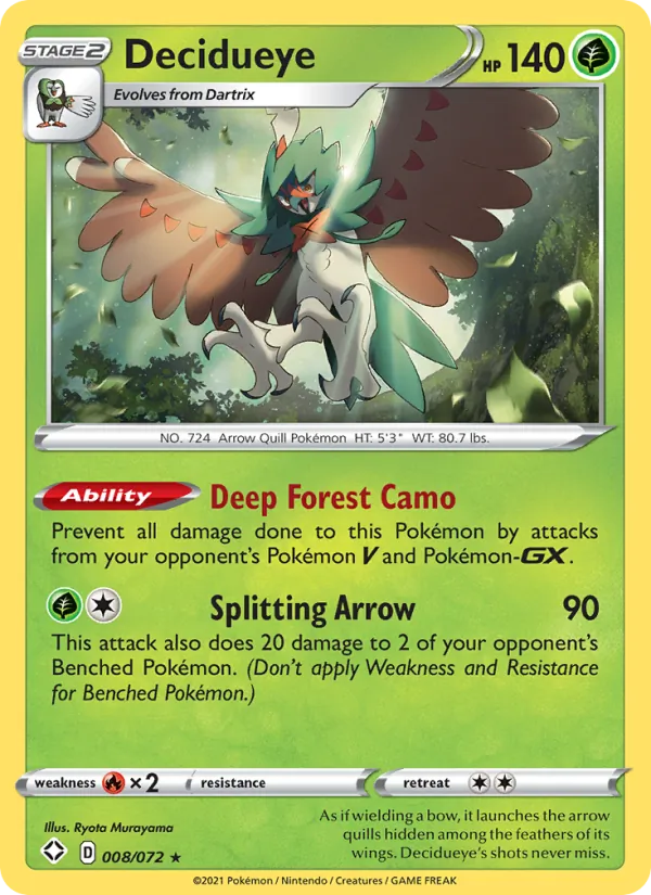 Decidueye (Shining Fates #8/72)