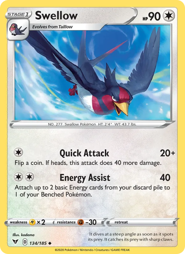 Swellow (Vivid Voltage #134/185)