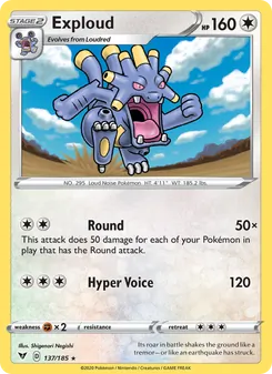 Exploud (Vivid Voltage #137/185)