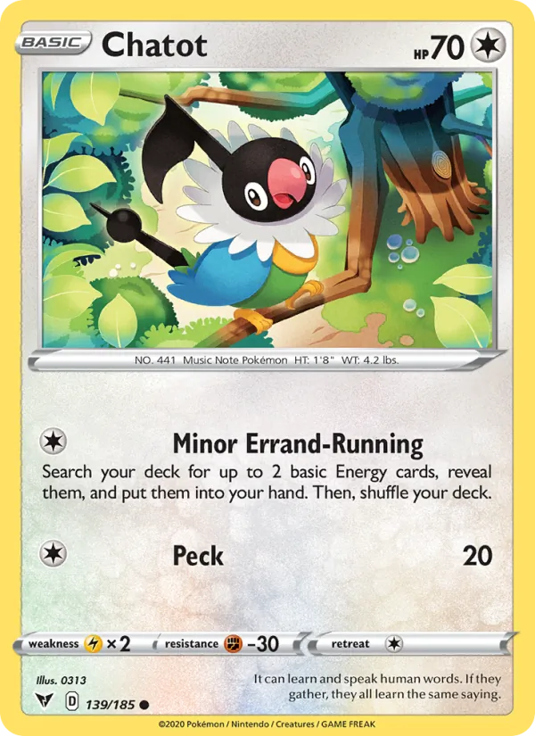 Chatot (Vivid Voltage #139/185)