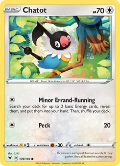 Chatot (Vivid Voltage #139/185)