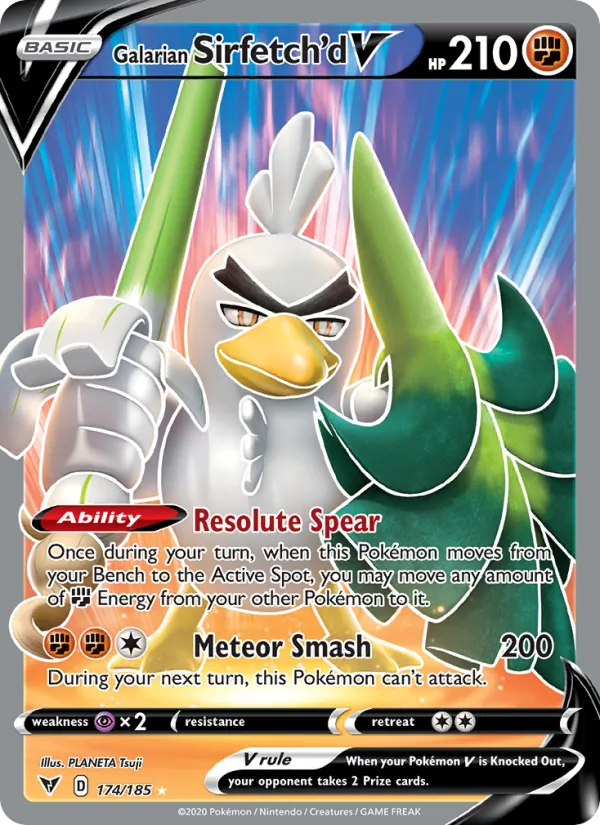 Galarian Sirfetch'd V (Vivid Voltage #174/185)
