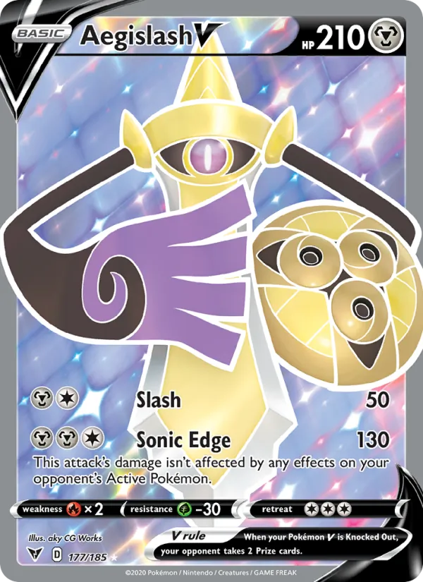 Aegislash V (Vivid Voltage #177/185)