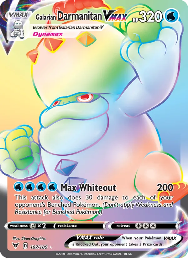 Galarian Darmanitan VMAX (Vivid Voltage #187/185)