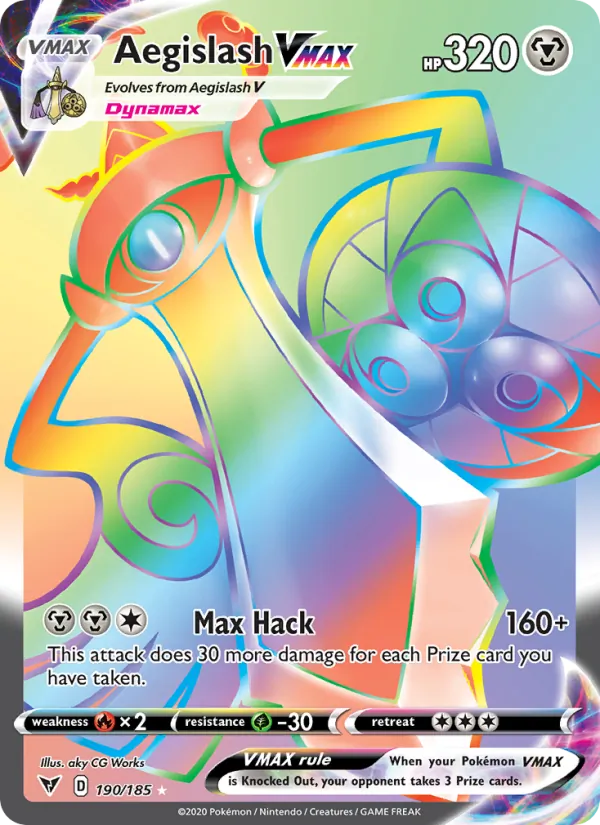 Aegislash VMAX (Vivid Voltage #190/185)