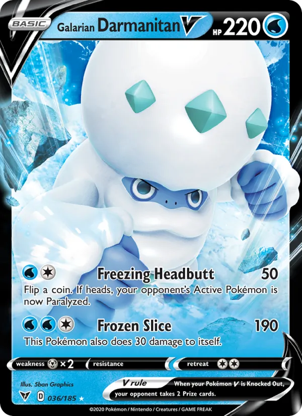 Galarian Darmanitan V (Vivid Voltage #36/185)