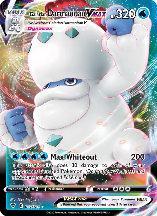 Galarian Darmanitan VMAX (Vivid Voltage #37/185)