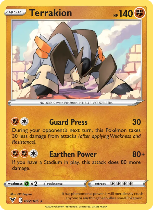 Terrakion (Vivid Voltage #92/185)
