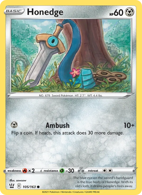 Honedge (Battle Styles #105/163)