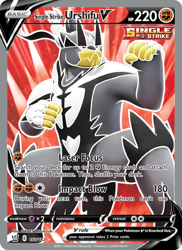 Single Strike Urshifu V (Battle Styles #150/163)