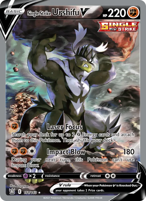 Single Strike Urshifu V (Battle Styles #151/163)