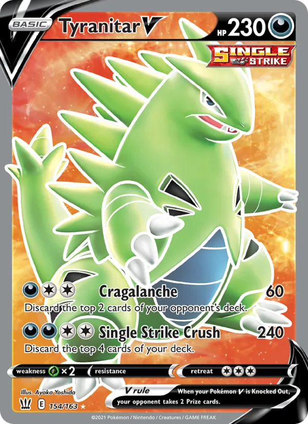 Tyranitar V (Battle Styles #154/163)