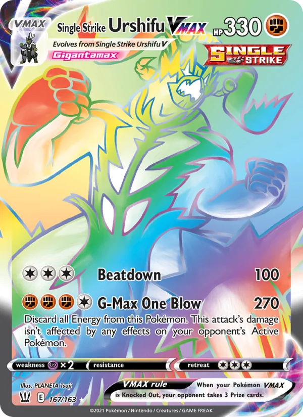 Single Strike Urshifu VMAX (Battle Styles #167/163)