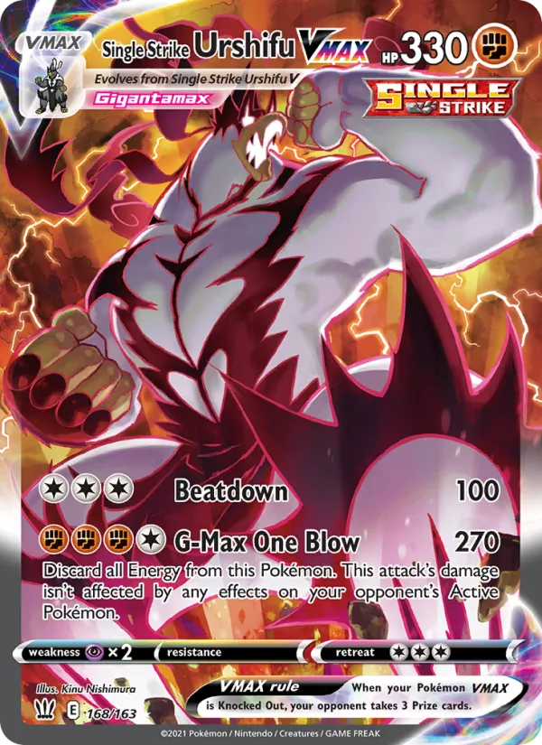 Single Strike Urshifu VMAX (Battle Styles #168/163)