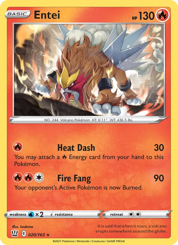 Entei (Battle Styles #20/163)