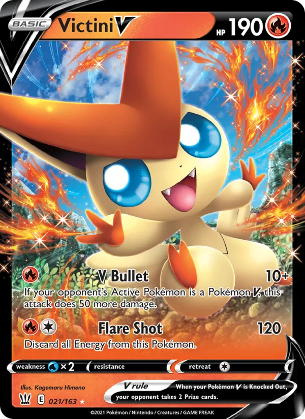 Victini V (Battle Styles #21/163)