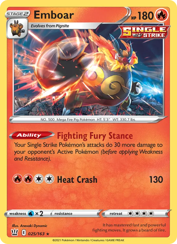 Emboar (Battle Styles #25/163)