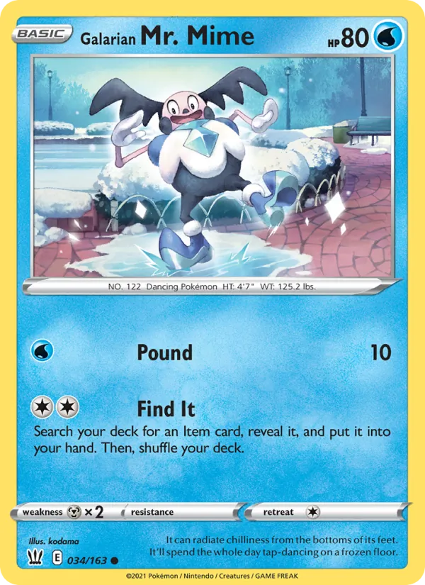 Galarian Mr. Mime (Battle Styles #34/163)