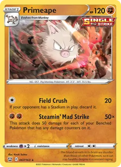 Primeape (Battle Styles #67/163)