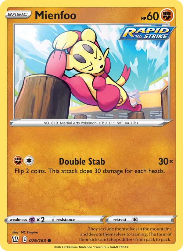 Mienfoo (Battle Styles #76/163)