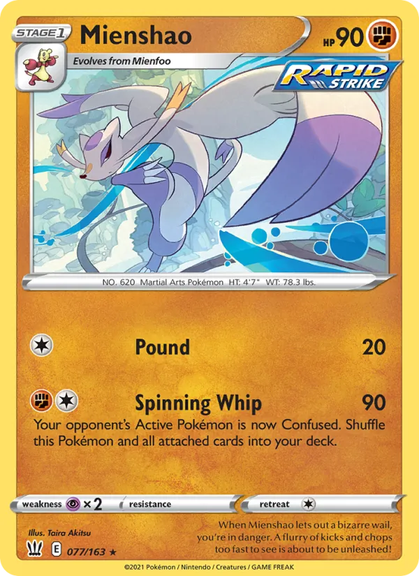 Mienshao (Battle Styles #77/163)