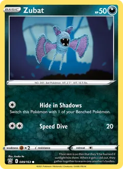 Zubat (Battle Styles #89/163)
