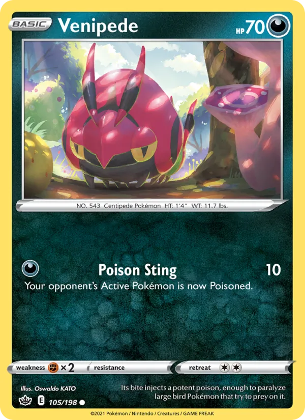 Venipede (Chilling Reign #105/198)