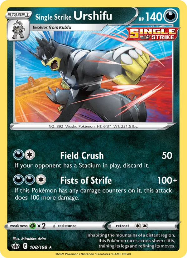 Single Strike Urshifu (Chilling Reign #108/198)