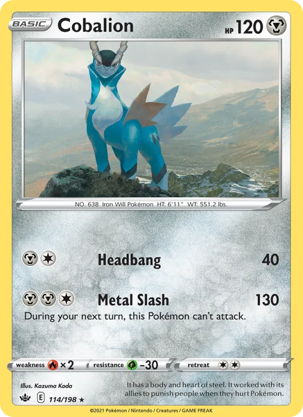 Cobalion (Chilling Reign #114/198)