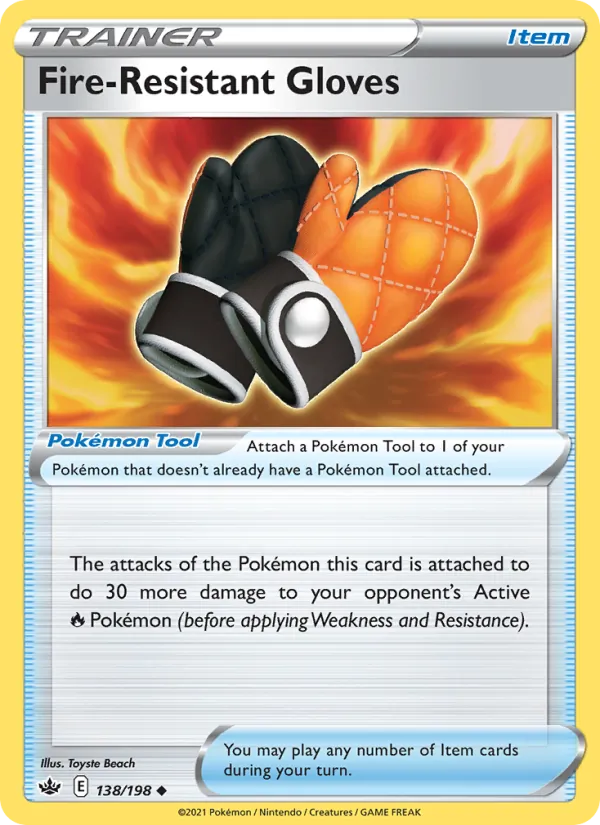 Fire-Resistant Gloves (Chilling Reign #138/198)